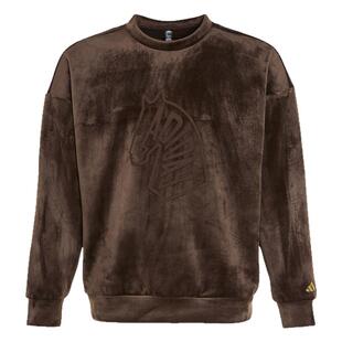 Adidas阿迪达斯马年主题新年款绒面柔软加绒套头衫男卫衣KE4067