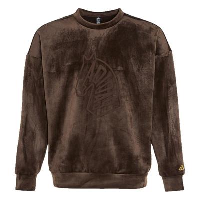 Adidas阿迪达斯马年主题新年款绒面柔软加绒套头衫男卫衣KE4067