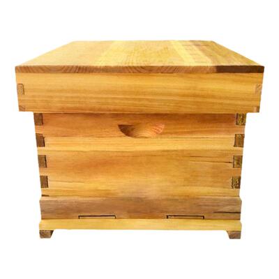 蜂箱全套衫木煮蜡中蜂蜂箱诱蜂箱隔板沙盖标准十框蜜蜂土养中蜂箱