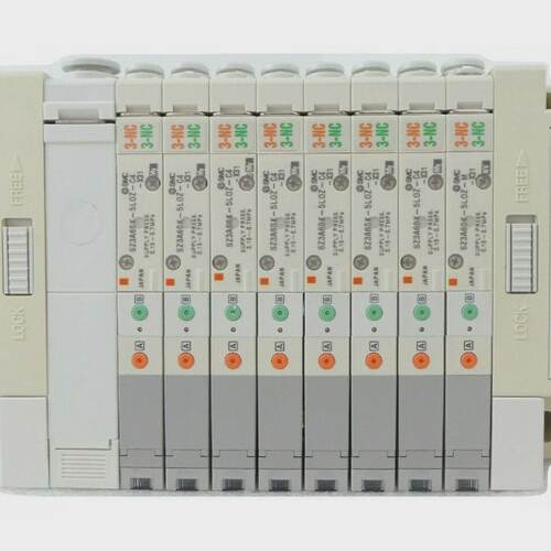 TEL Tokyo Electron 3D80-001913-11 SMC 8-Port Pneumatic Manif