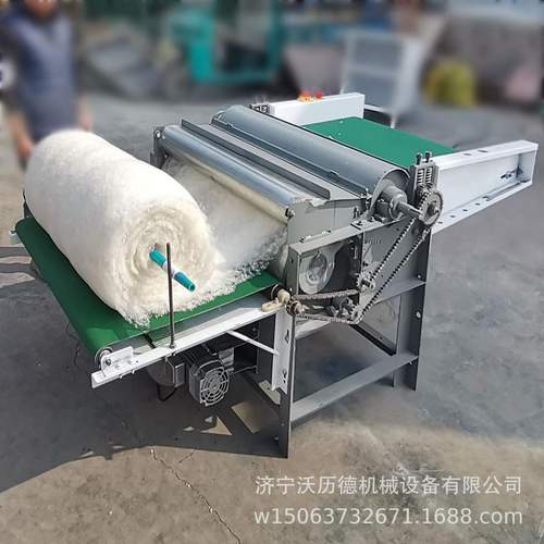 加工棉花弹花机设备 丝棉被生产线 旧棉开松梳理机