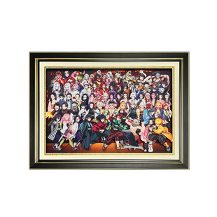 鬼灭之刃无限城炭治郎祢豆子九柱装饰纸艺3D立体画手办搭配礼物