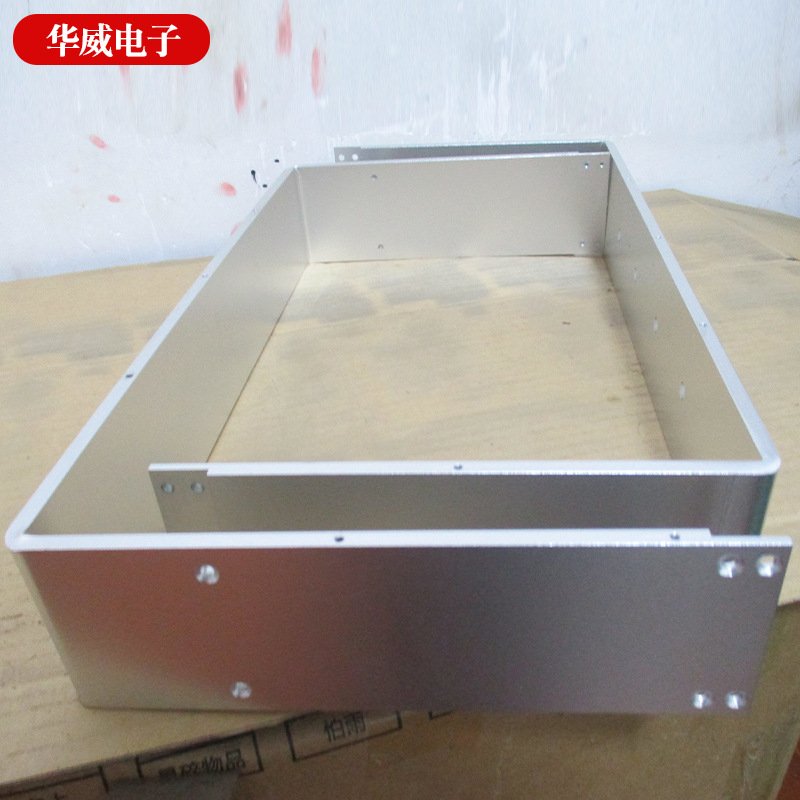 铝合金控制器面板铝板切割打孔开槽攻丝折弯氧化铝型材铝板