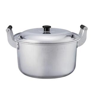 老式大铝锅加厚铝合金双耳汤锅烧水锅家用大容量煮锅燃气吕锅锑锅