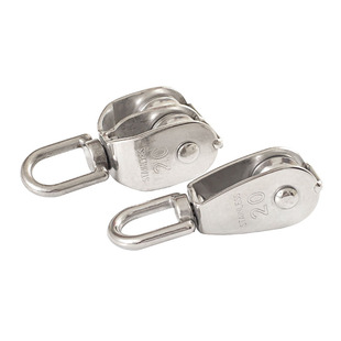 滑轮 304不锈钢滑轮定滑轮双滑轮单滑轮起重滑轮钢丝绳小滑轮电线