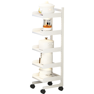 可调节厨房夹缝置物架落地多层宽25cm小型冰箱缝隙极窄靠墙收纳柜