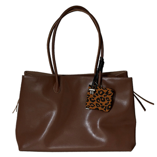 RANU复古植鞣牛皮大容量通勤百搭托特包多分层单肩包手提包电脑包