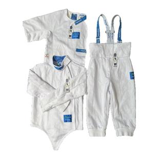 CZHE新款FIE800N冰丝击剑保护服三件套儿童成人击剑服小背心剑裤