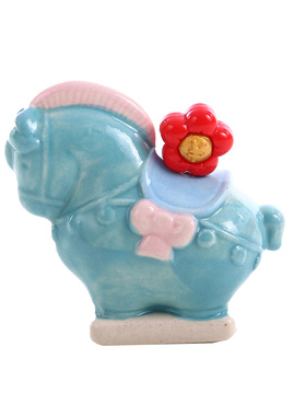 马上有钱花文创摆件唐三彩小马年盲盒2026吉祥物生肖本命新年礼物