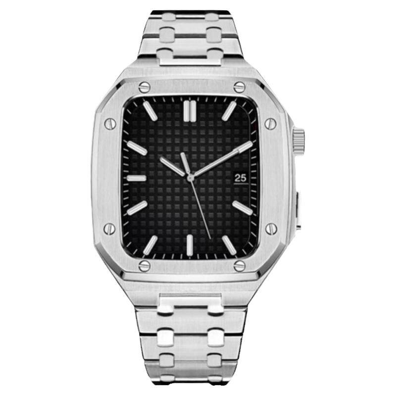 iwatch手表改装AP一体不锈钢壳带