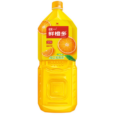 统一鲜橙多2L大瓶果味