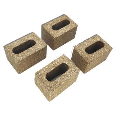 秸秆砖再生材料庭院服装店商场户外花坛艺术砖桔梗砖艺术装置