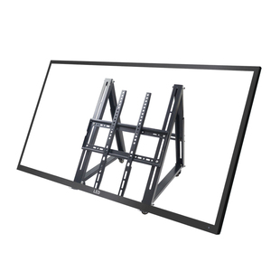 电视支架落地矮三角液晶移动可倾斜舞台主席台会议反看俯仰角调节