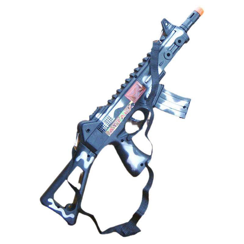 童年玩具枪小枪枪塑料枪火石枪玩具表演冲锋枪表演早操枪不用电池