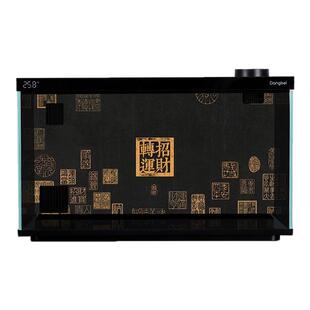 适配当贝智能鱼缸造景装饰亚克力背景板贴纸图画3d高清图改装防水