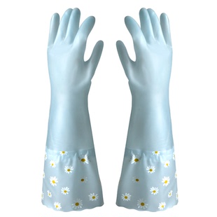 洗碗手套女加绒加厚家用橡胶皮厨房家务清洁耐用型洗衣服的防水