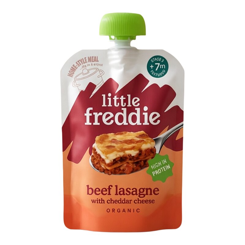 Little Freddie香港进口婴儿宝宝营养有机蛋白车打芝士牛肉蓉130g