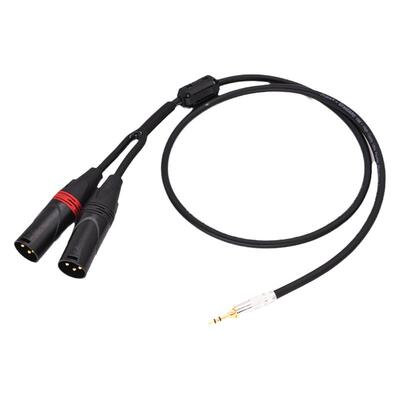 双卡侬公母立体声电脑手机音频线