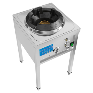 商用猛火灶带鼓风机煤气灶台单灶液化天然气低压饭店双头燃气汤炉