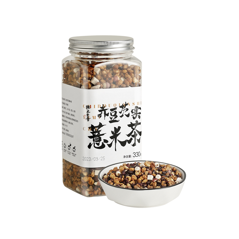 【胡可推荐】正宗赤豆芡实薏米茶三蒸三晒翻炒熟茯苓薏湿养生茶