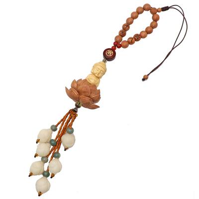 桃木中国风汽车挂件出入平安挂饰