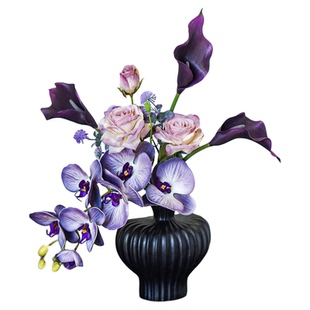 高级感蝴蝶兰仿真花干花花束客厅摆件假花装饰花卉餐桌花摆花摆设