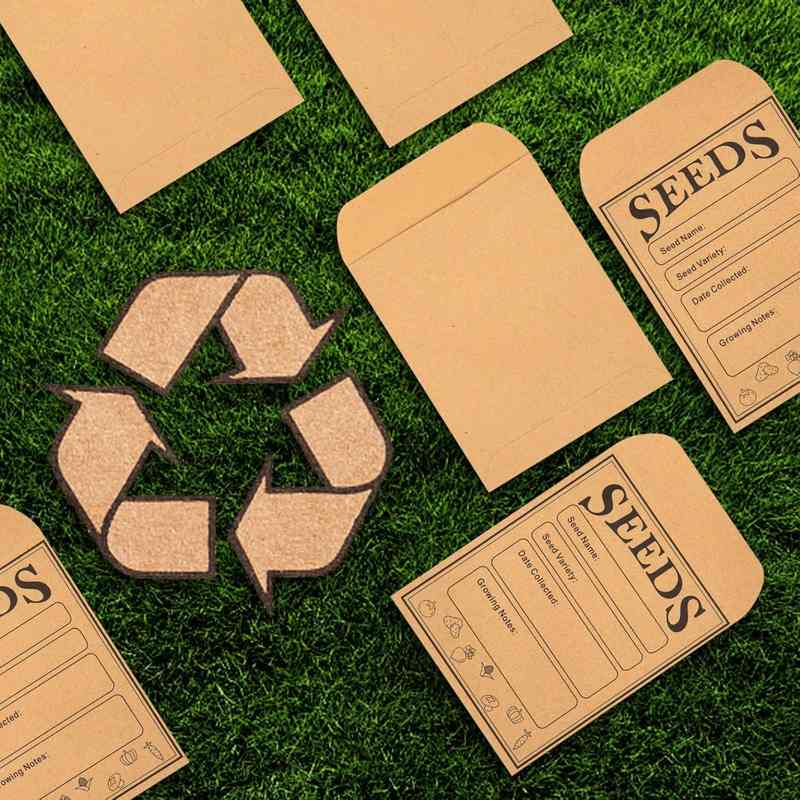 种子系列牛皮纸袋复古INS风信封热卖无环保种子塑袋迷你信封跨境