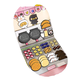 网红新款华夫饼安静书大本diy材料包自制解压豆豆本子男玩具女孩6