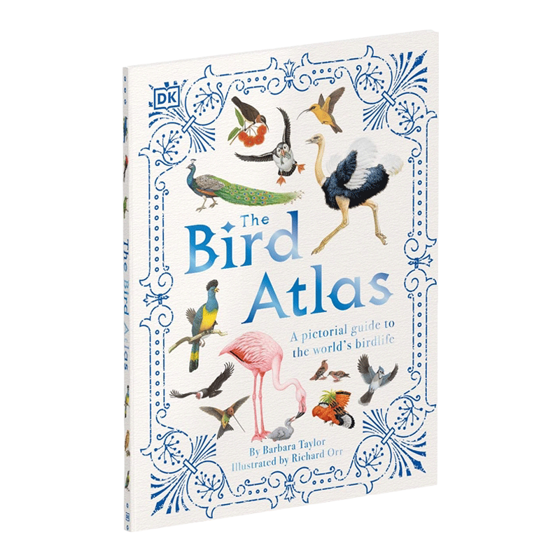 禽类鸟类图集 英文原版 The Bird Atlas 世界鸟类丰富插图指南 DK儿童自然百科系列 鸟类地图图解 英文版 进口英语书籍