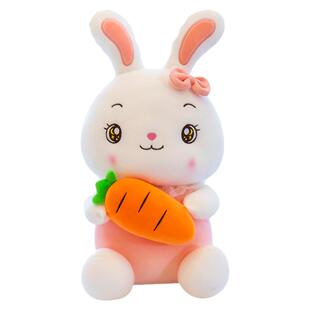 抱兔子玩偶毛绒玩具布娃娃胡萝卜小白兔抱枕公仔大生日礼物男女孩