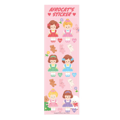 韩国超火可爱镭射无痕DIY装饰贴