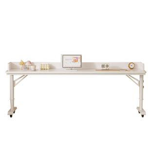 床边桌卧室家用可移动电脑桌简约长条跨床学习桌懒人床边升降书桌