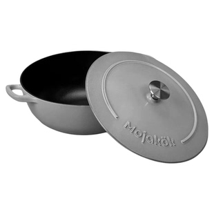 Mojakok马约克三厦黑底釉铸铁珐琅锅28妈咪锅焖烧锅炒锅多功能锅