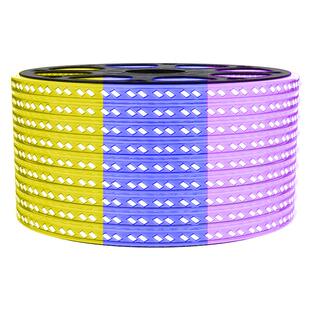 三色变光家用灯带led灯条变色220V户外防水rgb超亮灯带条客厅吊顶