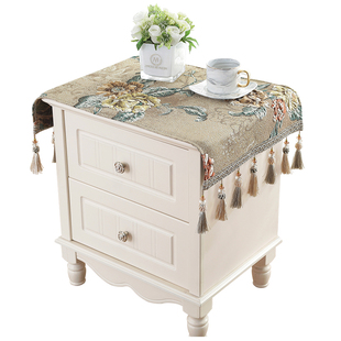 欧式床头柜盖布高档奢华家居防尘桌布遮盖布桌子小方巾遮灰尘布