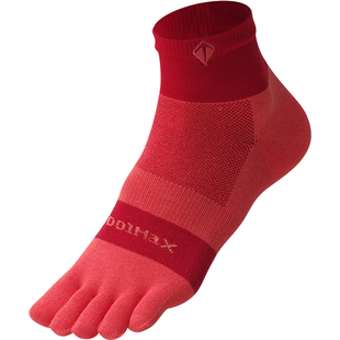 唐城故事红色五指袜男士COOLMAX专业跑步袜男本命年运动袜分趾袜