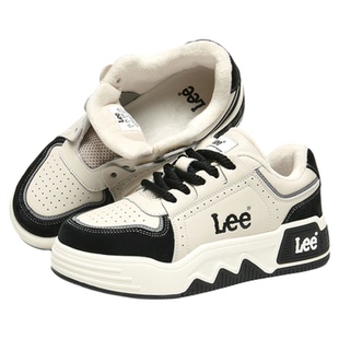 Lee男鞋2026新款春季加绒鞋子男潮牌高级感厚底休闲鞋运动板鞋女