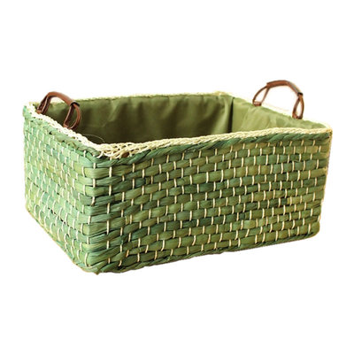 手工编织筐收纳篮玩具书籍收纳盒