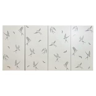 远晶 400x800奶油柔光全瓷砖星钻釉燕子花砖厨卫墙砖阳台地砖法式