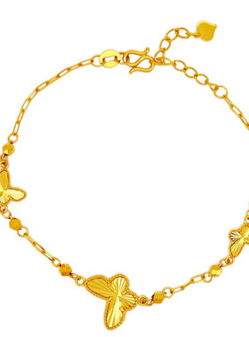 轻奢越南沙金镭射五花手链送礼物