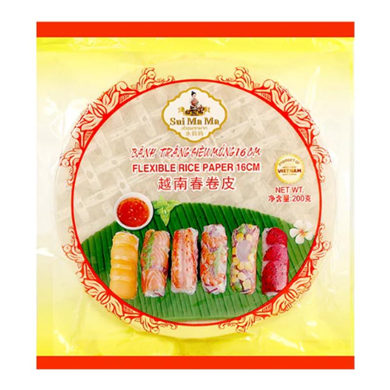 水妈妈越南春卷皮 0脂肪 透明米纸薄饼米皮卷 老式水晶春卷饼