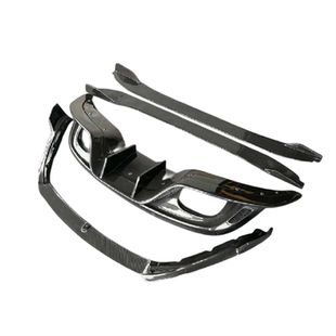 优质碳纤维13-16款捷豹F-TYPE改装小包围前唇侧裙四出后唇FTYPE