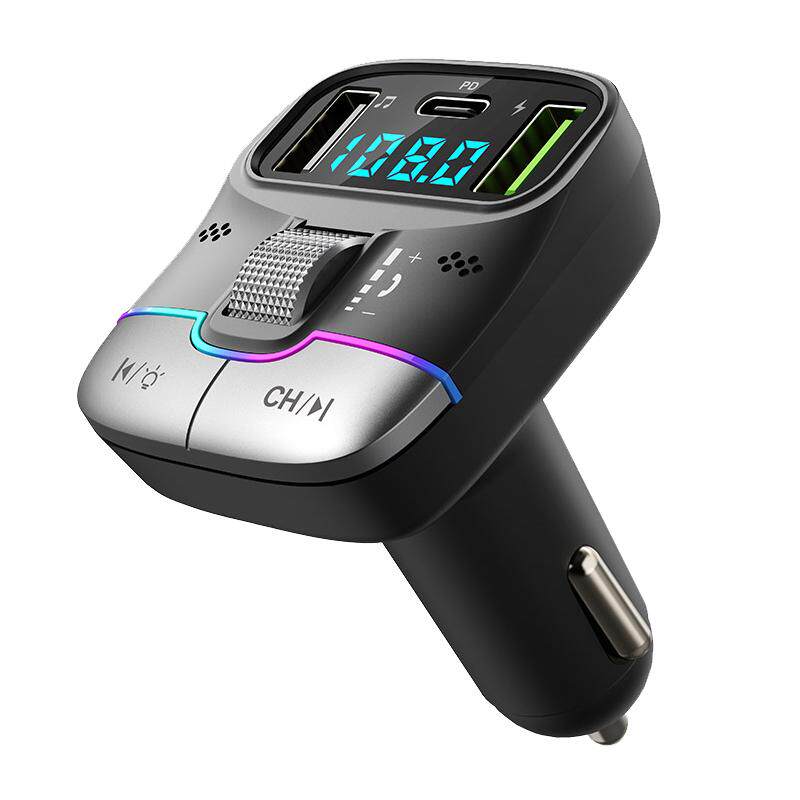 车载MP3蓝牙5.4音乐播放器汽车U盘点烟器FM车充车载充电器PD快充