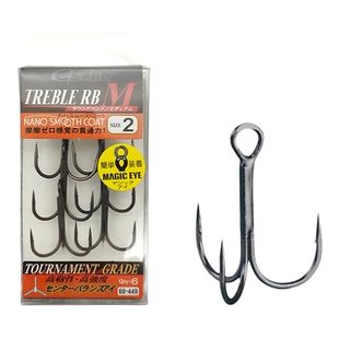日本伽玛卡兹GAMAKATSU路亚三本钩TREBLE RB M鲈鱼钩硬饵钩