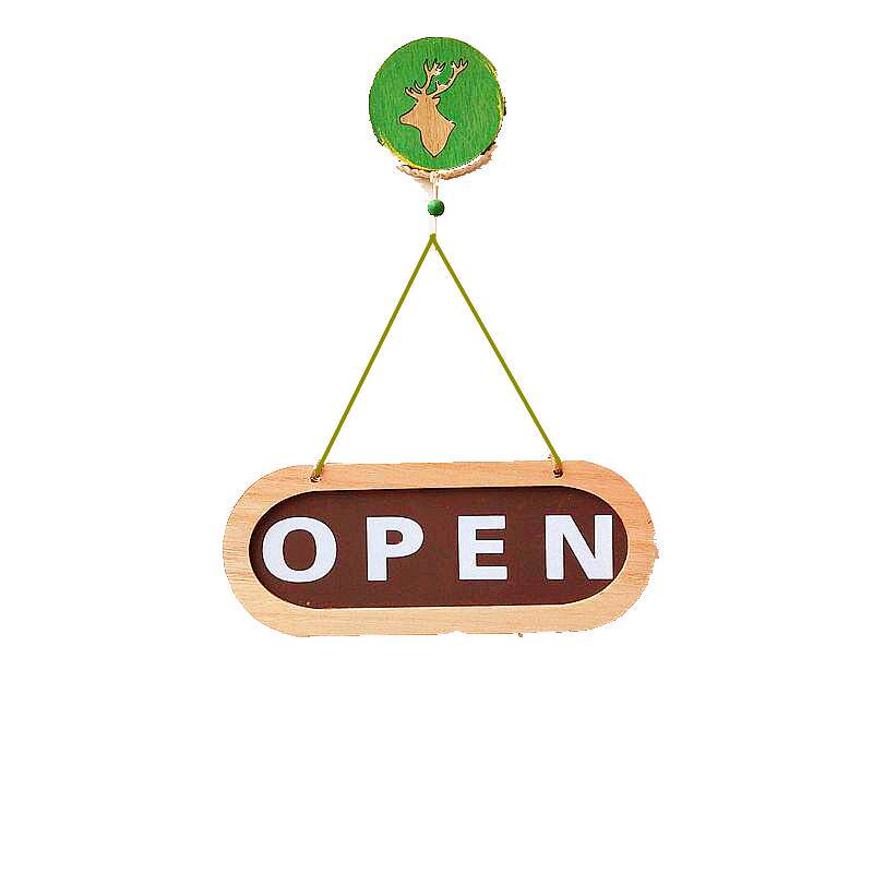 挂牌open美式乡村营业中壁饰