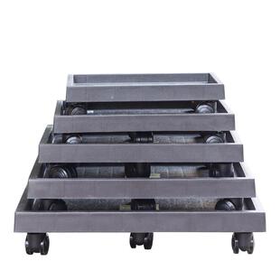 长方形花盆托盘万向轮底盘塑料底座带轮加厚移动滚轮底托盆景盆垫