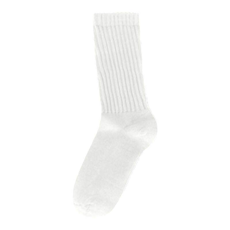 EASYSOCKS纯棉长筒袜粗线袜子堆堆日系cityboy美式白袜男春秋学生