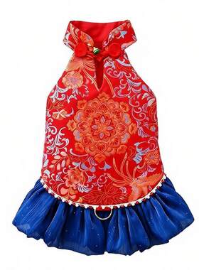 春夏薄款狗狗猫咪汉服旗袍