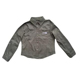 小个子时尚短款衬衫女2025春秋新款减龄外套上衣休闲外搭百搭衬衣