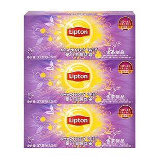 正品 立顿红茶豪门伯爵红茶粉100小包150g烘培用茶冲饮袋泡茶包